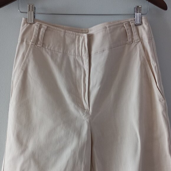 PROENZA SCHOULER WHITE LABEL cream cotton wide leg jeans - Picture 4 of 11